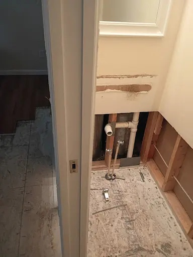 Restoration equipment on a Lafayette job